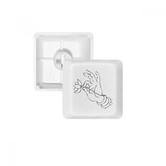 Kit de atualização para jogos PBT Teclado mecânico com padrão de linha de lótus Culture Hand