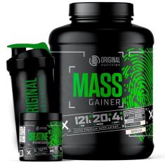 Kit Mass Gainer 1,8Kg + Creatina 100g + Coqueteleira - Original Nutrition-Unissex