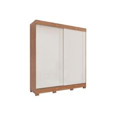 Guarda Roupa Casal 2 Portas De Correr E 3 Gavetas C- Pés Ilhéus Cinamomo-off White