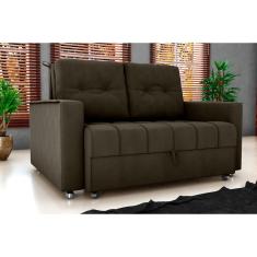 Sofá Cama Drika Masserati Marrom E405 - Matrix