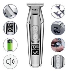 Maquina Aparador de Cabelo Profissional Kemei Km-5027  Visor Digital L