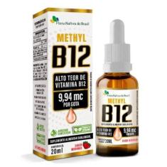2x Vitamina B12 Metilcobalamina 9,94mcg Por Gota 20ml - Flora Nativa -