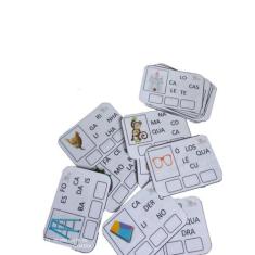Brinquedo Educativo Sílabas Alfabetização Com Caneta E 24pça - T&D JOG