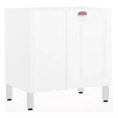 Balcão de Cozinha sem Tampo Canto Reto 80cm 1 Porta Cristal Luciane Mó