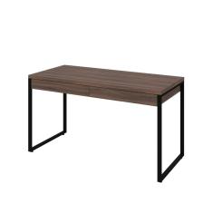 Mesa Kuadra Office 135x60x75cm C-02 Gavetas Nogal - Est.preta Nogal - Est.preta