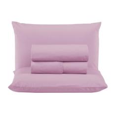 Lençol de Cama Super King 04 peças 300 Fios Percal 100% Algodão Cama B
