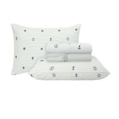 Jogo De Cama Casal Sultan 180F Sonhare Prata Náutico 4 Peças