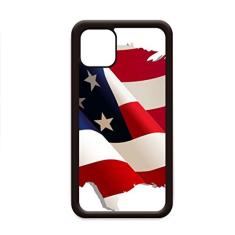 Capa com mapa da bandeira dos EUA estrelas e listras para iPhone 11 Pro Max para Apple Mobile Case
