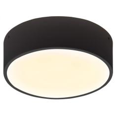 Plafon de Alumínio Redondo para 4 Lâmpadas Ring E27 Taschibra Preto