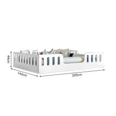 Cama Casal Design Montessoriana Helo - Branco - Cor: Branco