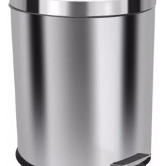 Lixeira Com Pedal 30 Litros Aço Inox Cesto Interno Removível