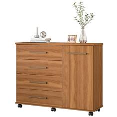 Cômoda 4 Gavetas Flora 4130 Amêndola Touch - DEMÓBILE
