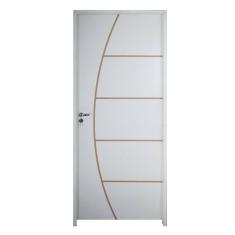 Porta Belissima 6 Prime Batente 09 Cm Fechadura Stilo Wc 62 X 2,10 Lado Esquerdo Branco