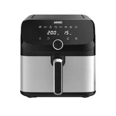 Fritadeira Elétrica Sem Óleo Air Fryer Arno AFD7 7,5L Mega Digital – Inox/Preta