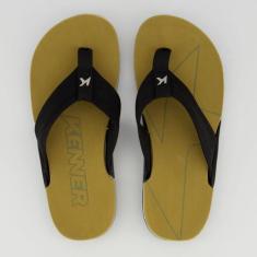 Chinelo Kenner NK6 Pro Preto e Marrom, 38
