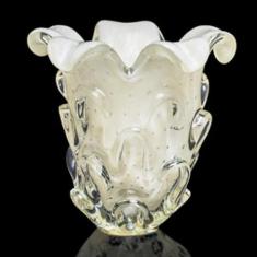 Vaso Em Cristal Murano Pérola - São Marcos