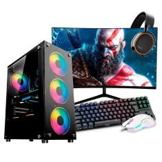 PC Gamer Completo Ryzen 5 4600G, 16GB DDR4, SSD 480GB, 400W 80 Plus, FWTJY9U7-E