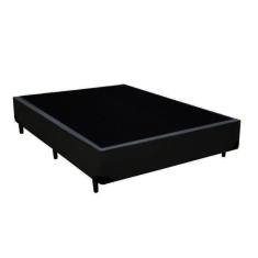 Cama Box Casal 138 Bello Box - Tecido Sintético Preto