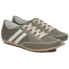 tênis feminino Confortável em material sintético Militar - Bella Dama 