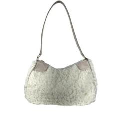 Bolsa Baguete Teddy Off White-Feminino