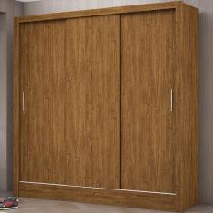 Guarda Roupa Guarda-roupa Dubai 2 Portas de Correr 3 Gavetas MDP Cinamomo Carioca Móveis