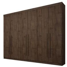 Guarda Roupa Casal Uberaba 6 Portas 4 Gavetas MDF canion Star Móveis