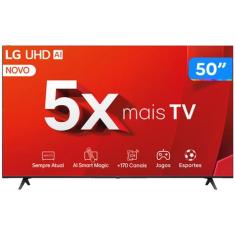 Smart TV 50" 4K LG Ultra HD 50UT8050 com Processador a5 Ger7 AI Alexa/