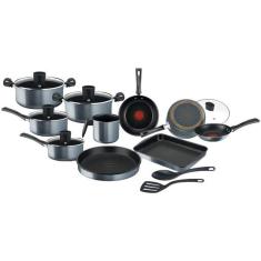 Jogo De Panelas Rochedo Antiaderente De Alumínio - 12 Peças