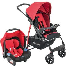 Carrinho de Bebê Travel System Burigotto Ecco + Touring Evolution Se Red