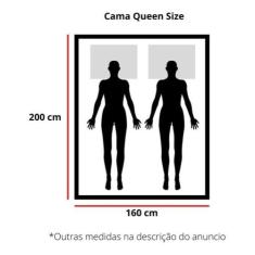 Cama Queen Size Bari de Madeira Maciça Angelim Pedra/Tauari - Imbuia