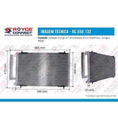 Condensador Ar Condicionado 207 Todos Fluxo Paralelo Oem-6455Gx