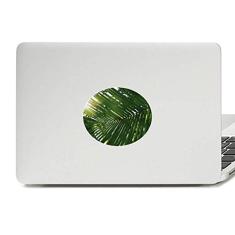 Adesivo de notebook com emblema de vinil da natureza da folha do sol