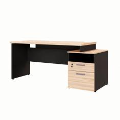 Escrivaninha Yaris 2 GV Calvi e Preta 150 cm