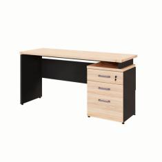 Escrivaninha Yaris 3 GV Calvi e Preta 150 cm