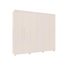 Guarda Roupa 6 Portas 4 Gavetas Madri Branco Camas Fênix