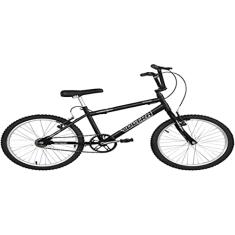 Bicicleta de Passeio Ultra Bikes Esporte Aro 20 Reforçada Freio V-Brake Infantil Juvenil Preto