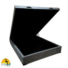 Cama Box Baú Viúva com 48cm de altura - Super Reforçado