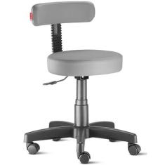 Cadeira Mocho Slim Cinza Giratória - Cadeira Brasil