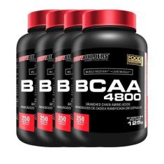 Kit 4X Bcaa 4800 250 Cápsulas - Bodybuilders
