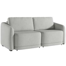 Sofá Cama para Sala de Estar 2 Lugares 196cm Montserrat K01 Linho Cinz