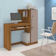 Escrivaninha Aroeira com Armário JCM Movelaria Noronha Off White