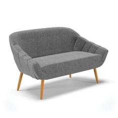 Namoradeira Linho Grafite A26 Castanho - DROSSI