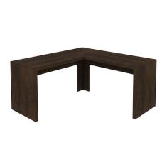 Mesa Escrivaninha de Canto 157,3x74,5x157,3 cm Rústico - Tecnomobili