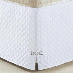 Saia Para Cama Box King Size Veneza Branco - A DECORATIVA