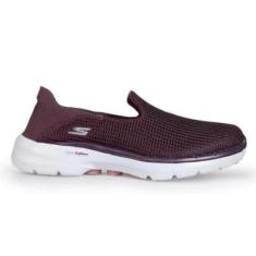 Tênis Feminino Skechers Go Walk 6 Bordô - 1245-Feminino