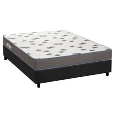 Cama Box Casal: Colchão Espuma D33 Ortobom Light Saúde + Base CRC Sued