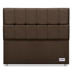 Cabeceira Piave Linho Marrom Casal (12x140x125) - Ortobom