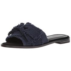 KELSI DAGGER BROOKLYN Sandália rasteira feminina Revere, vermelha, 39 M EUA, Preto, 7