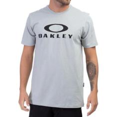 Camiseta Oakley O-Bark Masculina Cinza Claro