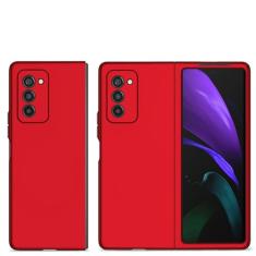 Para Samsung Galaxy Z Fold 5 4 Capa à prova de choque com anel magnético e suporte de suporte capa traseira para Galaxy Z Fold 3 1 2 5G, sem anel vermelho, para Galaxy Z Fold 4